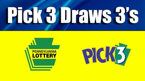 Pennsylvania (PA) Pick 3 Day & Evening Results for Today.